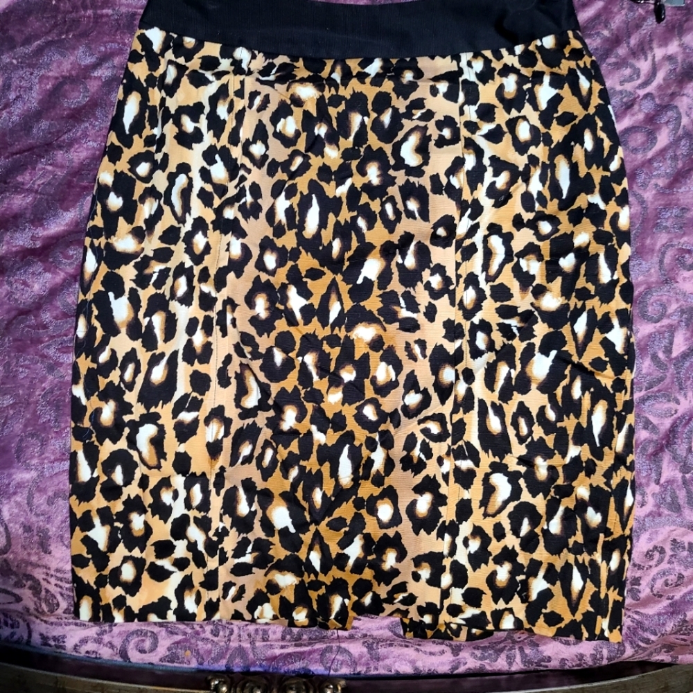 White House Animail Print Skirt